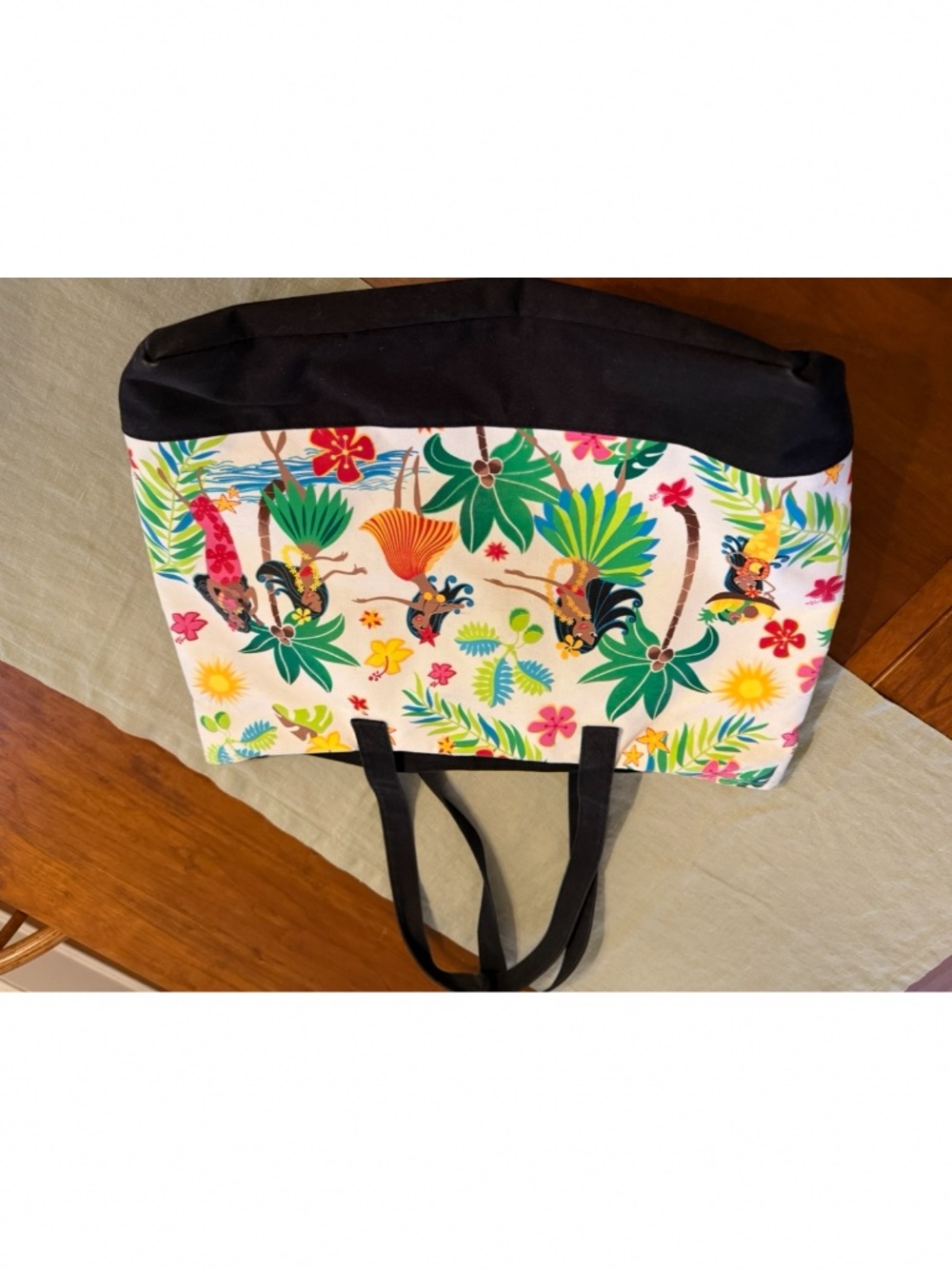 Hawaiian Print Tote/Beach Bag